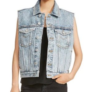 Maje sleeveless denim vest